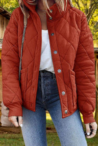 Eythira | Modische und stilvolle Steppjacke – Rot