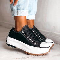 FELICITAS - SPORTSCHUHE MIT PLATTFORM – Schwarz