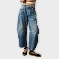 Heidi-Mode | Stylische Loose-Fit-Jeans – Blau
