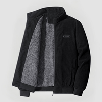 UDO · CORDJACKE MIT FLEECEFUTTER – Schwarz