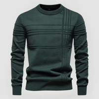 DAREK - STRICKPULLOVER MIT RUNDAUSSCHNITT – Grün