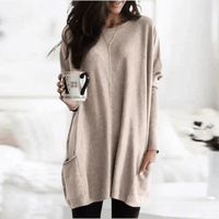 NINA - ÜBERGROßER PULLOVER – Khaki