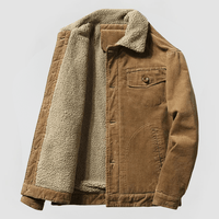 DIETRICH - CORDJACKE MIT FLEECEFUTTER – Braun