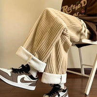 KONRAD - WEITE CORDHOSE MIT WÄRMEFUNKTION – Beige