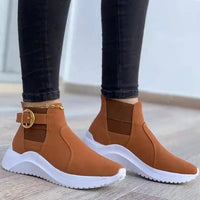 Qoanithia | Frauen Turnschuhe – Hellbraun