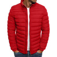 Albert™ - Streetwear-Stil Dick und Warm Reißverschluss Alltagsjacke – Rot