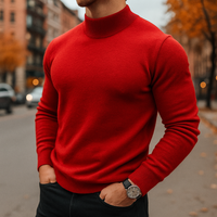 Yotam - Strickpullover Aus Wolle – Rot