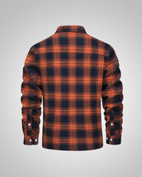 Marcel | Herren Sherpagefütterte Hemdjacke – Rot