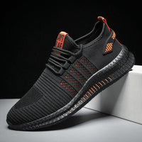 Stilvolle Sportschuhe für Männer - Cleon – Schwarz/Orange