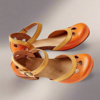 Gisela | Bequeme Sandalen für den Sommer – Gelb