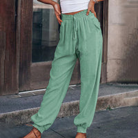 Belma Sommerhosen | bunte luftige Sommerhosen Damen – Hellgrün