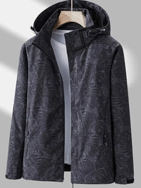 HEIKE - WASSERDICHTE JACKE MIT KAPUZE – Schwarz