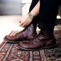 Jason™ | Lederschuhe – Dunkelbraun