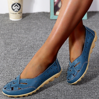 Julia Orthopädische Ledersandalen – Blau