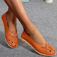 Julia Orthopädische Ledersandalen – Orange