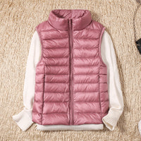 Weste Damen Leicht Gepolstert | Ärmellose Outdoor-Weste – Rosa