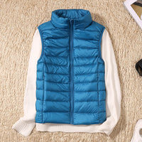 Weste Damen Leicht Gepolstert | Ärmellose Outdoor-Weste – Blau