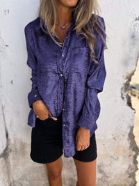 Mara - Modische Freizeitbluse – Lila