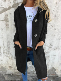 Giselle | Langer Cardigan – Schwarz