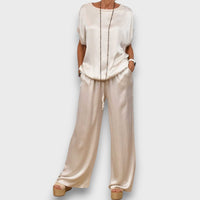 Elodie – Elegantes zweiteiliges Set – Creme