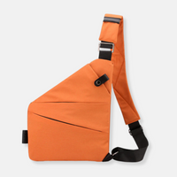 Liv | Sichere Schultertasche aus Nylon – Orange