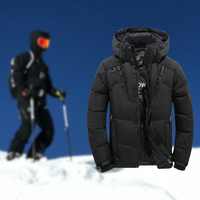 Asquetra | Hochwertige Herren-Winterjacke mit abnehmbarer Kapuze – Schwarz