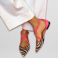 Fenna | Ballerinas mit Riemchen – Weiß