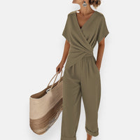 Lyra | Outfit mit drapierter Schleife – Grün