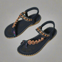 Mathilda | Komfortable Orthopädische Sandalen – Marine