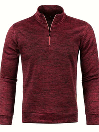 Janik | Freizeitpullover für Männer – Bordeauxrot