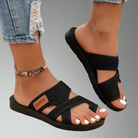 Helga | Orthopädische Sandalen für maximalen Komfort – Schwarz