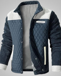 Niklas | Herren Warm Gesteppte Jacke – Grau