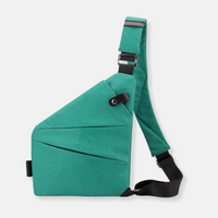 Liv | Sichere Schultertasche aus Nylon – Türkis