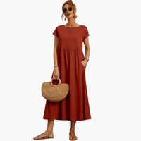 Annika | Kleid zeitloser Eleganz – Rost