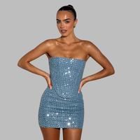 Darwinda | Spark Mini Kleid für funkelnde Eleganz – Blau