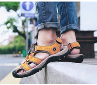 Trekkingsandalen für Herren - Bequeme Sommersandalen für breite Füße – Khaki