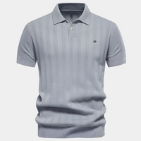 Hael | Slim-Casual Herren-Poloshirt – Hellgrau