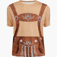 Bedrucktes Oktoberfest Hemd für Unisex - Oktoberfest 2025 – Orange