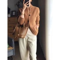 Eytora | Warme Strickjacke für Frauen – Perfekte Wärme und Stil – Braun