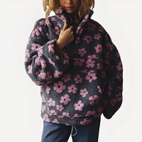 Elizabeth - Stylischer Pullover mit Blumendekoration – Rosa