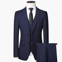 Formeller 3-teiliger Anzug für Herren - Klassischer Stil – Blau