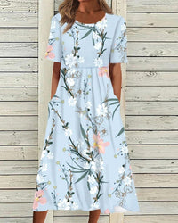 kleid-mit-kurzen-ärmeln-Leana – Lila