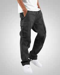 Henry | Herren Lässige Funktionale Cargohose – Schwarz