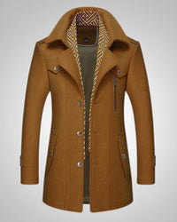 Noah | Herren Klassischer Langer Parka – Gelb