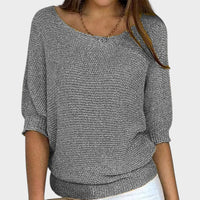 Liraya – Lockeres Stricktop – Grau