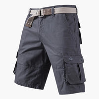 Cargoshorts mit Gürtel und Taschen - für Herren im Freizeitstil – Grau
