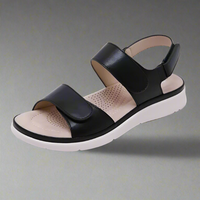 Giselle | Komfortable Orthopädische Sandalen für jeden Tag – Schwarz