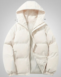 Romi | Damen Gefütterte Kapuze Daunenjacke – Beige