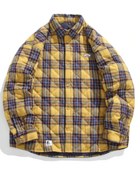 Gerald® | Vintage Baumwoll gepolsterte Jacke – Gelb