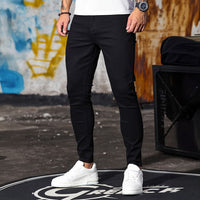 Casual Denim Jeans – Schwarz